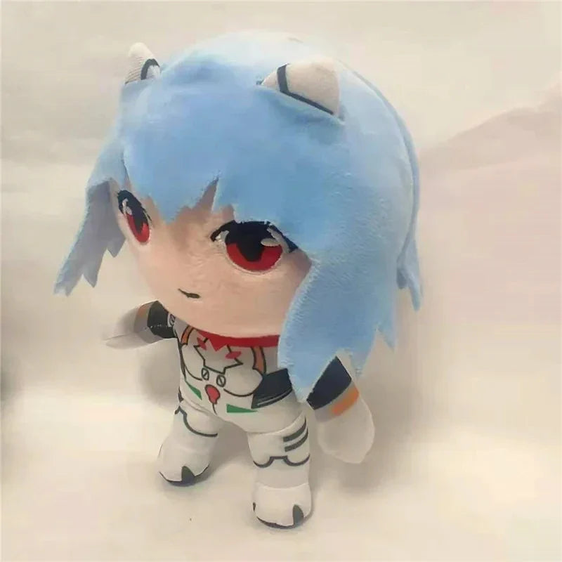 20cm Ayanami Rei Plush Toy – Kawaii Evangelion Anime Doll, Soft EVA Stuffed Plush for Room Decor & Gifts