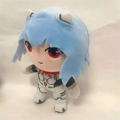 20cm Ayanami Rei Plush Toy – Kawaii Evangelion Anime Doll, Soft EVA Stuffed Plush for Room Decor & Gifts