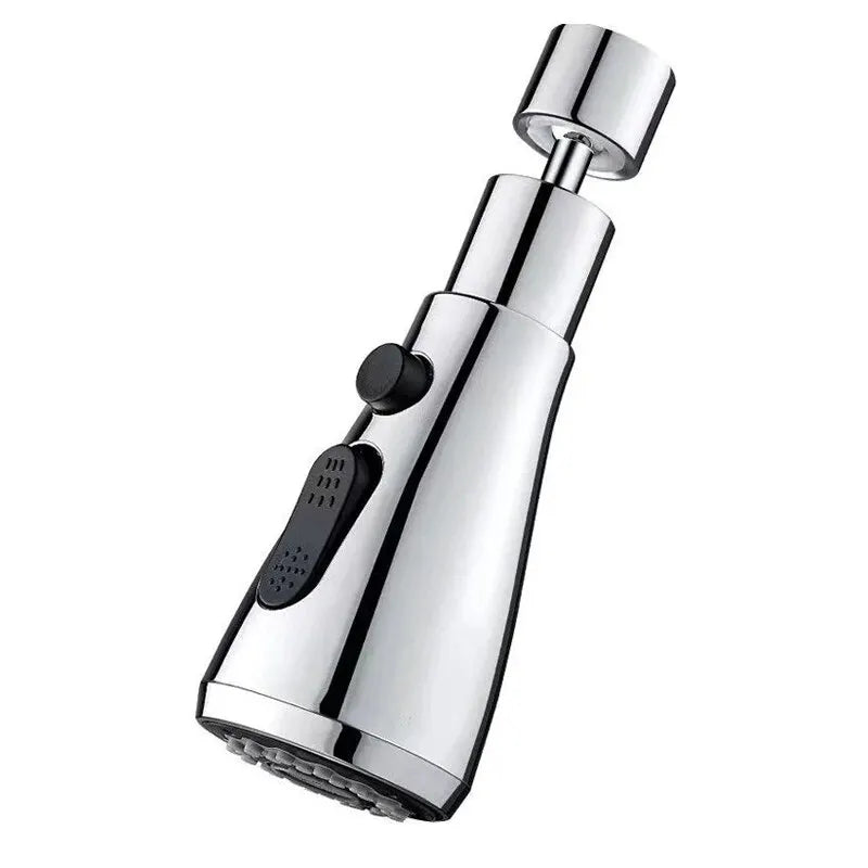 Metal Alloy Faucet Extender with 3 Modes – Water-Saving Home Shower Spray Filter
