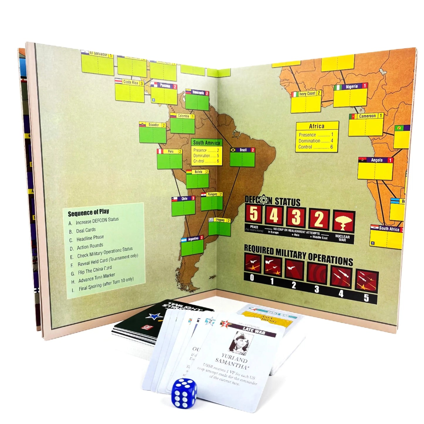 Twilight Struggle Cold War Strategy Board Game – 2 Player Epic Historical Simulation Game for Adults & Advanced Gamers