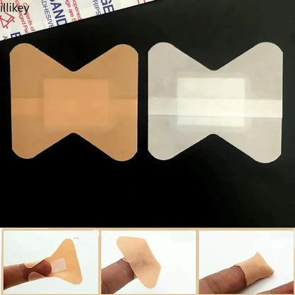 50PCS Waterproof Finger Bandages – Breathable First Aid Wound Dressing Plasters for Cuts & Emergency Care