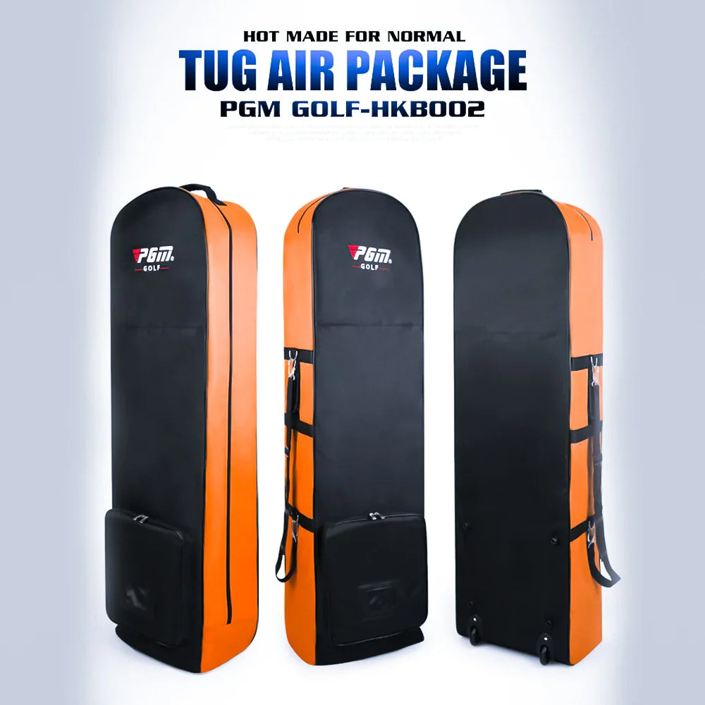 PGM Golf Aviation Bag HKB002 – Foldable Large Capacity Travel Bag with Silent Wheels for Airplane Consignment