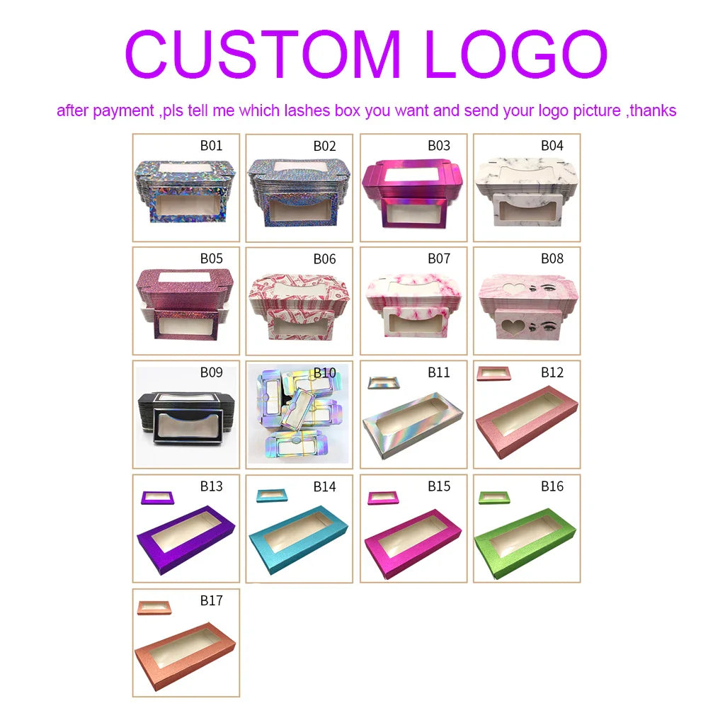 Custom Eyelash Packaging Boxes –  25mm Mink Lash Cases (10–100 pcs) Marble Design with Logo Printing Option