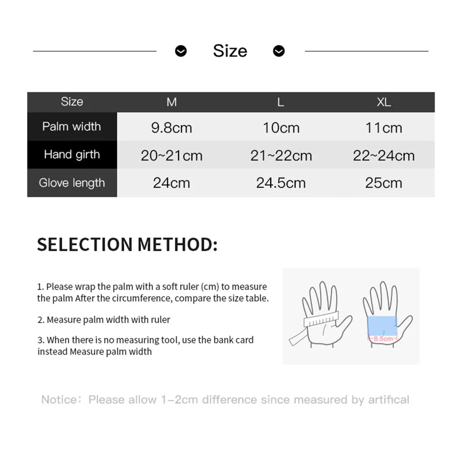 Autumn Winter Outdoor Cycling Gloves – Water & Windproof, Thicken Warm, Touchscreen, Shockproof, Non-Slip for Men