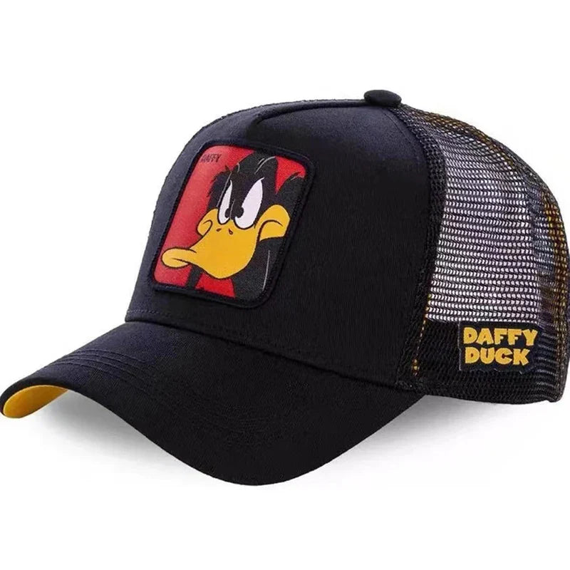 Anime Cartoon Baseball Cap – High Quality Cotton Snapback Hat for Kids, Men & Women, Hip Hop Dad Mesh Trucker Cap