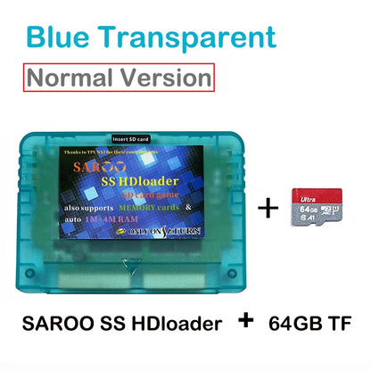 2025 V0.7 SAROO SS HDLoader Game Cartridge — SD/TF Card Support for Sega Saturn, Play Without CD