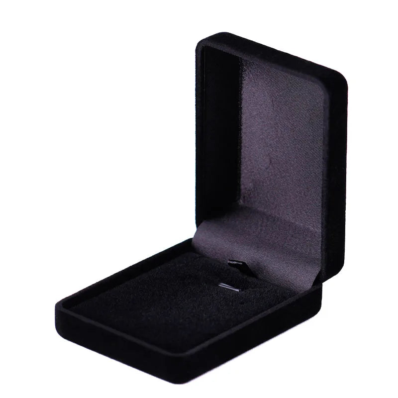 Velvet Necklace & Pendant Box — Jewelry Organizer and Gift Storage Container for Trinkets