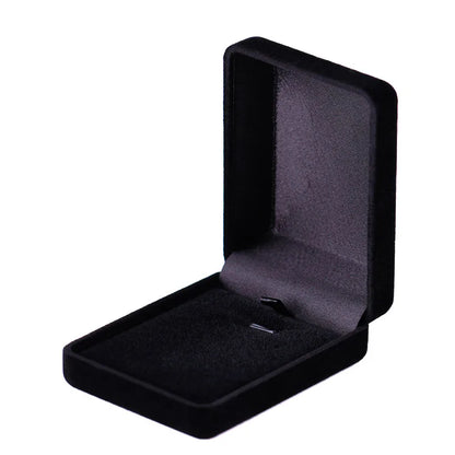 Velvet Necklace & Pendant Box — Jewelry Organizer and Gift Storage Container for Trinkets