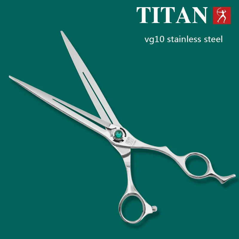 TITAN 7.0 & 7.5 Inch Professional Pet Grooming Scissors - Dog Grooming Tools for Precision Cuts