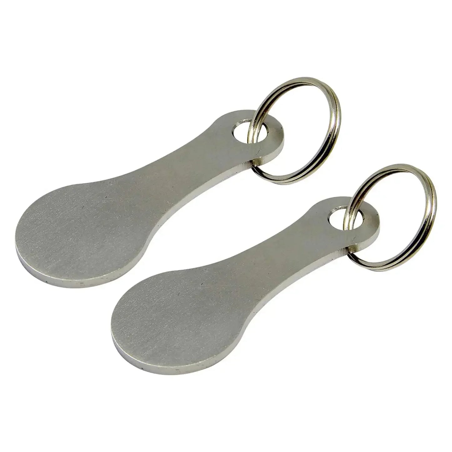 Shopping Cart Token Keychain – Portable Stainless Steel Key Ring for Daily Use Accessories