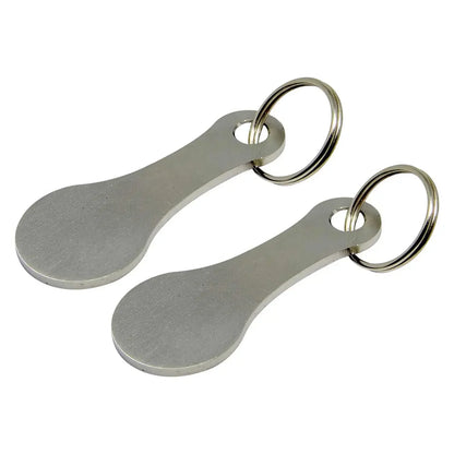 Shopping Cart Token Keychain – Portable Stainless Steel Key Ring for Daily Use Accessories