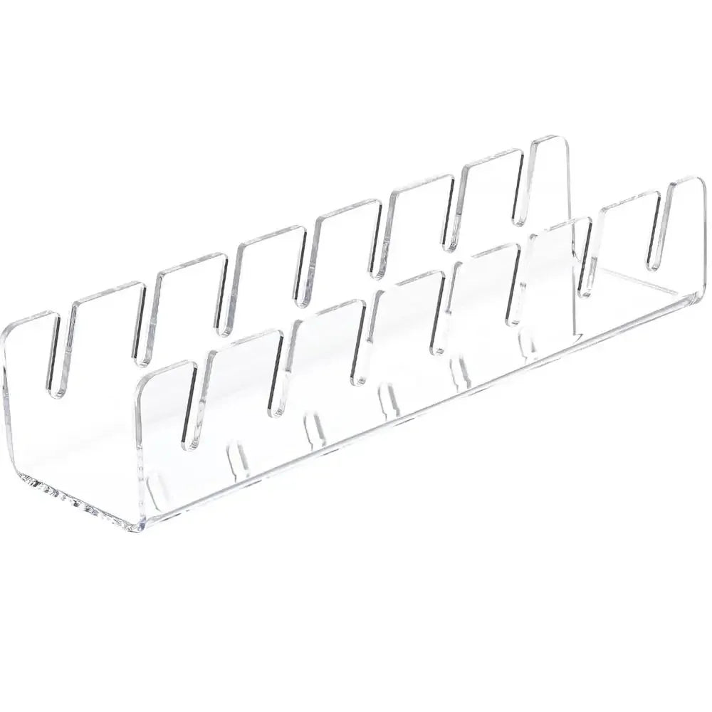 Stackable Acrylic Baseball Cap Rack — Rectangular Hat Organizer Stand for Display and Storage