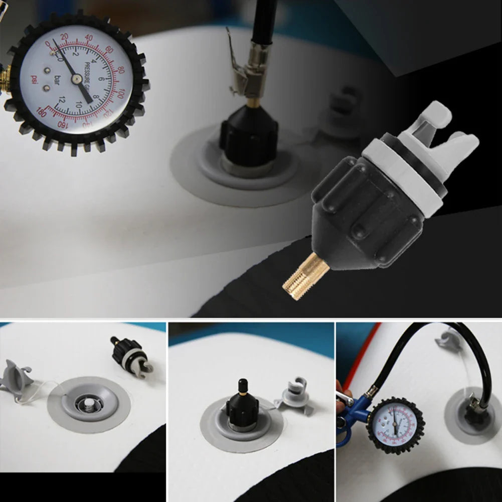 Air Valve Adapter for Inflatable Pump – SUP Board, Kayak, Paddle Boat, Tire Air Compressor Connector