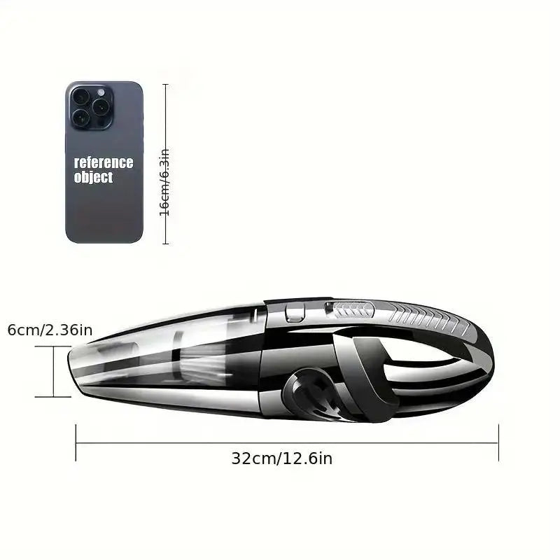 Portable Wireless Handheld Vacuum Cleaner – Powerful Suction, Rechargeable Quick-Charge for Car, Home & Pet Hair