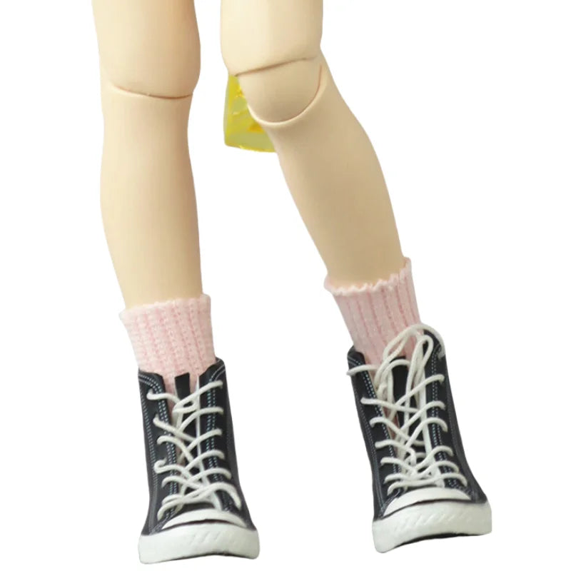 Blythe Doll Socks — Long Stockings in Black, White, Pink & Candy Colors for OB24, OB22, Azone Dolls