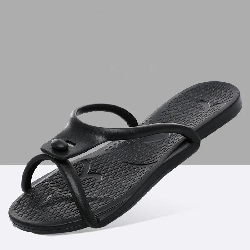 2024 Summer Foldable Travel Slippers for Men & Women – Lightweight EVA Non-Slip Beach & Indoor Soft Slides Sandals