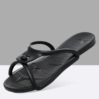 2024 Summer Foldable Travel Slippers for Men & Women – Lightweight EVA Non-Slip Beach & Indoor Soft Slides Sandals