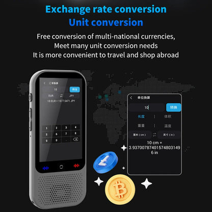 S80 Pro Portable Language Translator Device - 138 Languages, Voice & Offline Translation, ChatGPT Function