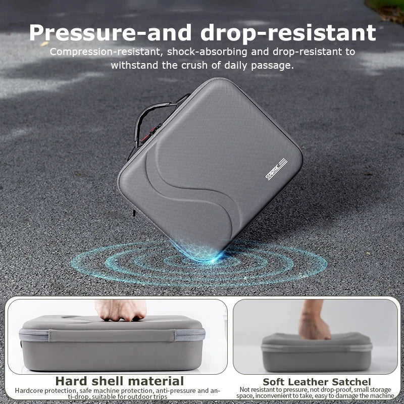 NEO Drone PU Storage Bag — Portable Large Capacity Shoulder & Handheld Organizer for DJI Neo RC-N3 with Shock Absorbing Protection