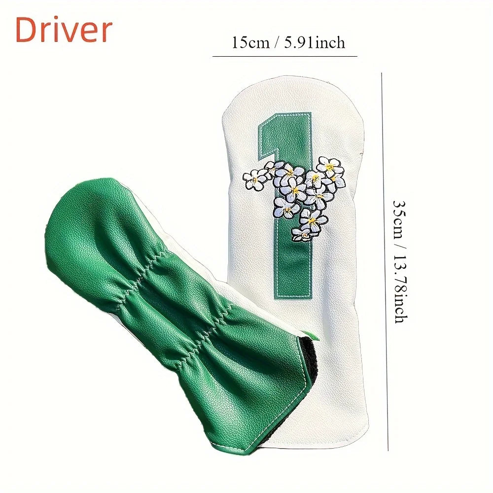 Golf Club Head Covers – 1pc/4pcs for Driver, Fairway Wood, Hybrid & Iron, Golf Accessories Supplies