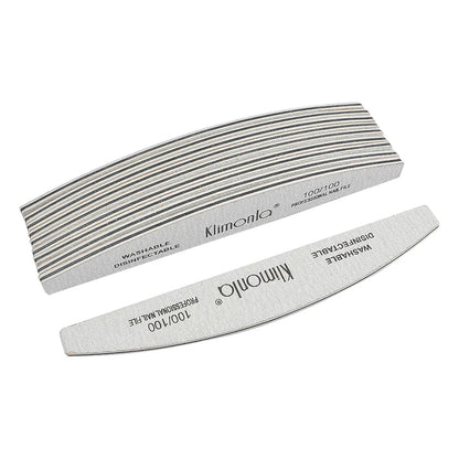 5/10PCS Professional Nail File Set - 100/180 Grit EVA Thickened Sandpaper Manicure Tools for Salon & Home Use