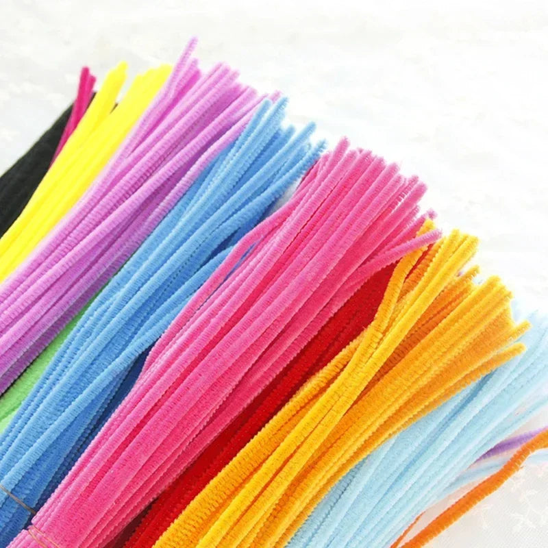 100/50PCS Chenille Stems Bulk – 22 Colors Pipe Cleaners for Kids’ Crafts, DIY Art Projects & Decorations (6mm x 12in)