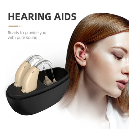 BTE Rechargeable Sound Amplifier - Hearing Aid for Severe Deafness - Rechargeable Aid for the Deaf