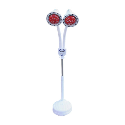 Beauty Timer Health Care Lamp – 2 Head Floor Stand Infrared Heat Therapy Lamp for Physical & Medical Treatment