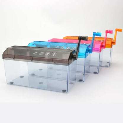 A6 Portable Mini Paper Shredder - Electric USB Battery Operated Documents Cutting Tool for Home Office
