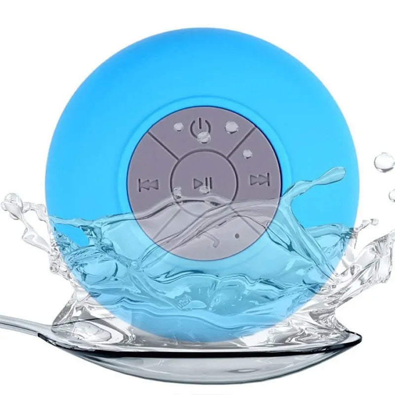 Waterproof Bluetooth Speaker with Suction Cup - Portable Outdoor Sports Stereo Speaker for Your Bathroom and Beyond