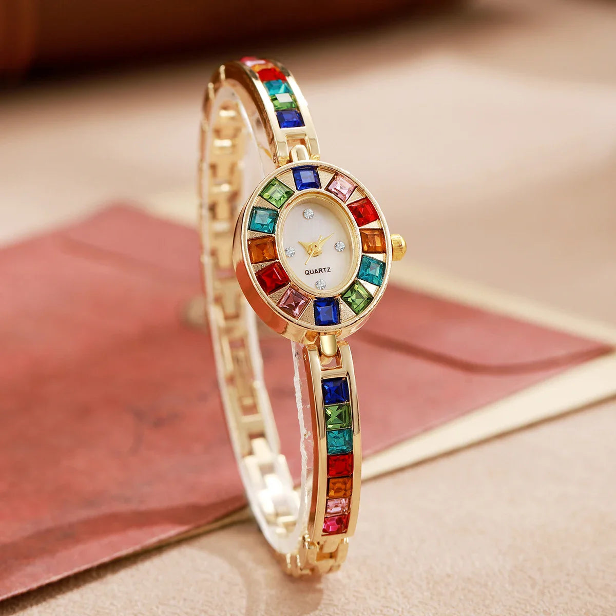 Luxury Rhinestone Women's Watch – Fashion Quartz Bracelet Band for Ladies & Girls Gift (No Box) ⌚✨