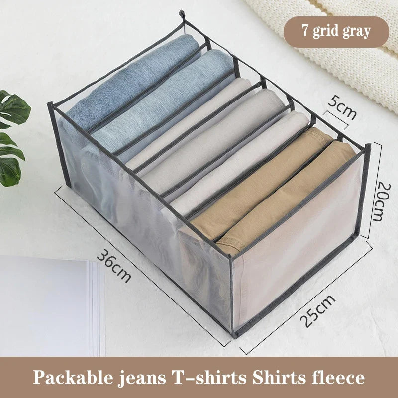 Organizer Storage Boxes for Panties & Socks – Wardrobe Divider for Pants, Underwear, Bras, Jeans & Clothes