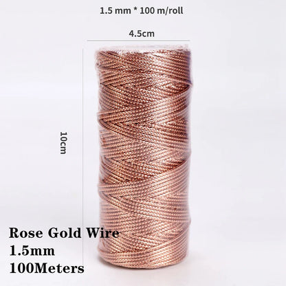 2mm 100M Macrame Cotton Cord – Twine Thread for DIY Crafts, Wall Hangings, Bohemian Wedding & Home Decor