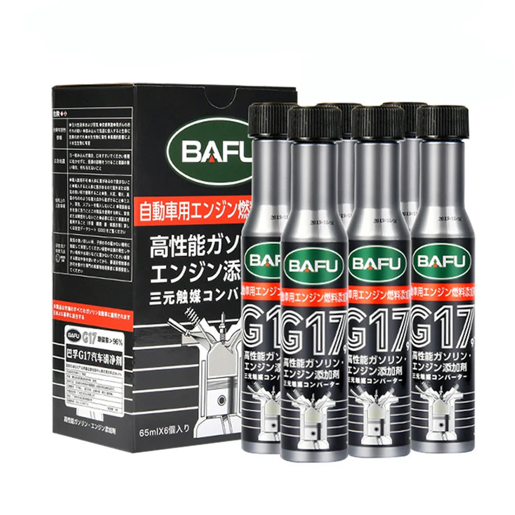6 Piece Car Fuel System Cleaner Kit – Carbon Deposit Removal, Engine Boost and Fuel Efficiency Additive