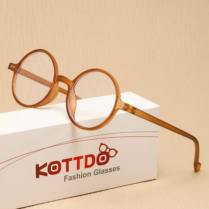 Fashion Round Reading Glasses for Women & Men – Vintage Stylish Frame for Hyperopia & Presbyopia, Diopter +1.0 to +4.0