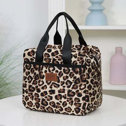 Thickened Nylon Insulated Lunch Bag – Large Capacity Portable Lunch Box with Aluminum Foil Lining for Work, Picnic, or School