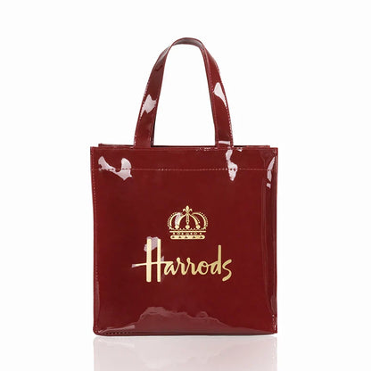 Simple Stylish PVC Reusable Shopping Bag – Luxury Eco-Friendly Waterproof Tote for Summer Beach