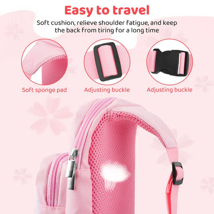Nintendo Switch Travel Bag Set: Carrying Case for Switch, OLED & Lite - Portable Shoulder Bag and Crossbody Backpack Cherry
