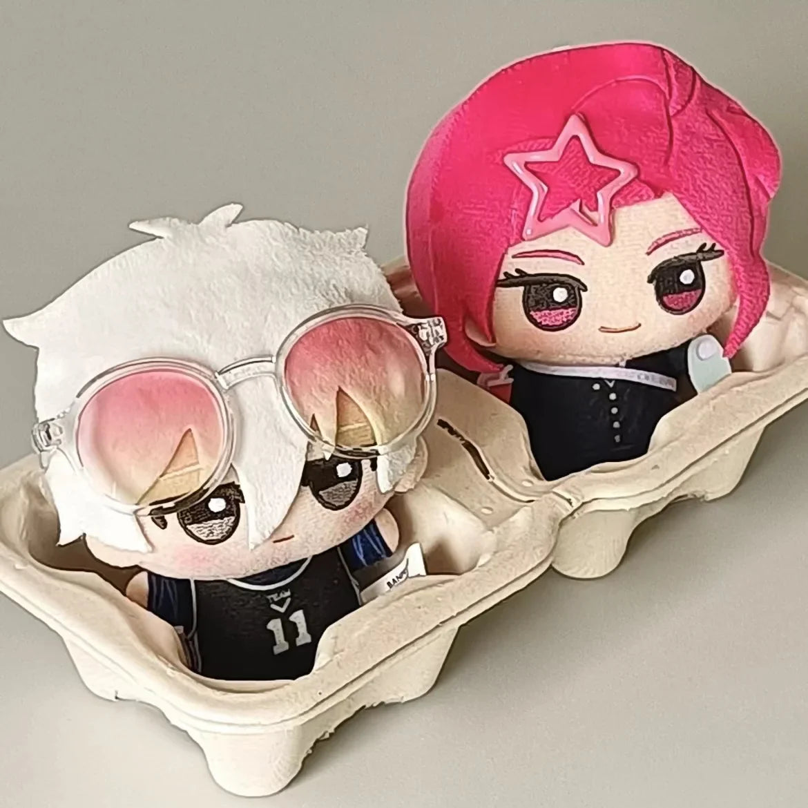 Mini Blue Lock Nagi Plush Keychain – Cute Anime Backpack Charm & Stuffed Doll Gift