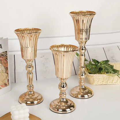 Retro Wrought Iron Flower Pots — Wedding, Dried Flower & Home Decoration Vases for Hotel & Event