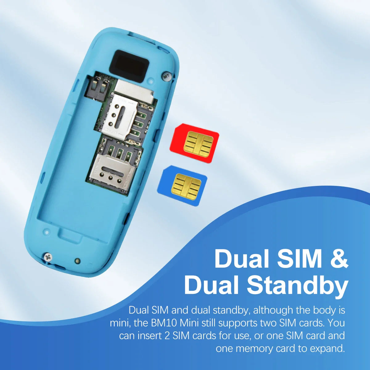 MKTEL 3310 Mini Feature Phone – Dual SIM, Dual Standby with MP3/MP4, FM Radio, Bluetooth & GPRS