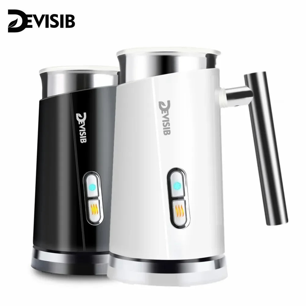 DEVISIB 3-in-1 Electric Milk Frother — 300ml Automatic Hot & Cold Foam Maker for Coffee, Latte, Cappuccino, Macchiato & Hot Chocolate