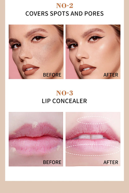 High Coverage Concealer – Anti-Dark Circle, Freckle & Long-Lasting Waterproof BB Cream Foundation for Face Makeup