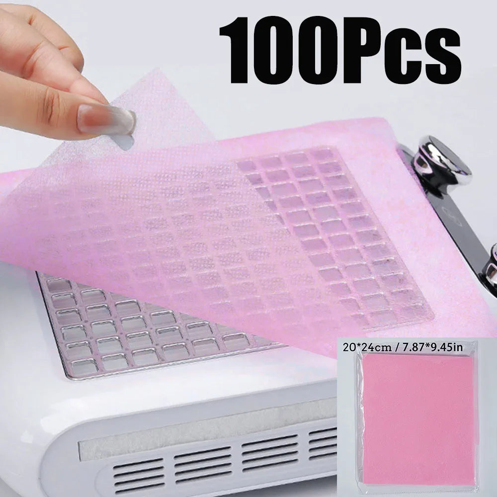 100–1000PCS Lint-Free Cotton Pads – Professional Nail Wipes for Gel Polish Removal & Nail Art Cleaning