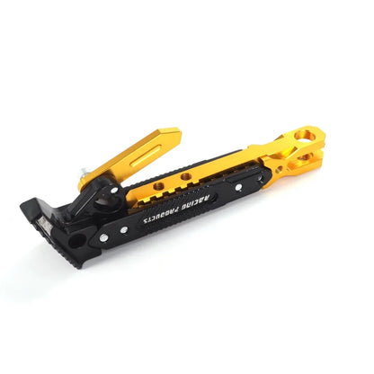 Metal Motorcycle Side Kickstand - Heavy Duty Foot Bracket Parking Stand for Stable Motorbike Support