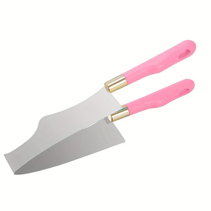 Stainless Steel Cake Slicer & Triangle Cutter Tool – Professional Baking Knife for Home, Bakery & Pastry Chefs