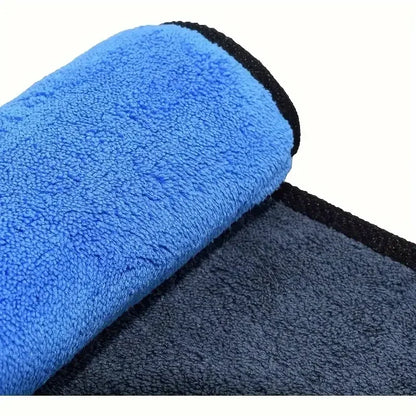 1-4PCS Microfiber Car Wash Towels – Soft, Quick-Drying 500GSM Cloths for Windows, Mirrors & Home Cleaning