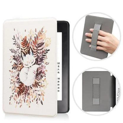 SA568B Leather Case for Kindle Paperwhite 12th Gen 2024 Signature Edition – 7-Inch Cover with Hand Strap & Auto Sleep