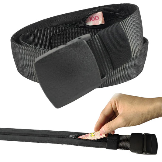 Anti-Theft Travel Money Belt – Hidden Waist Wallet for Men & Women (125cm)