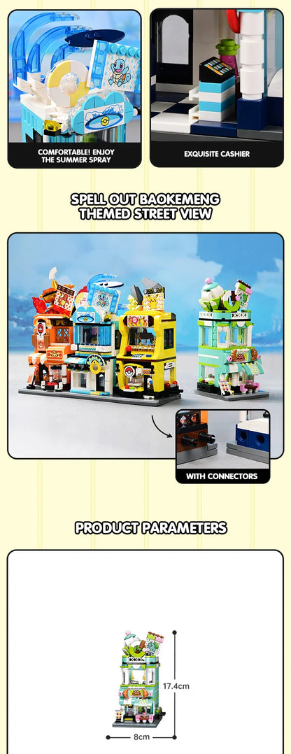 Original Pokémon Crane Game Block Set — Pikachu, Charizard, Squirtle & Bulbasaur Educational Model Toys for Kids’ Gifts